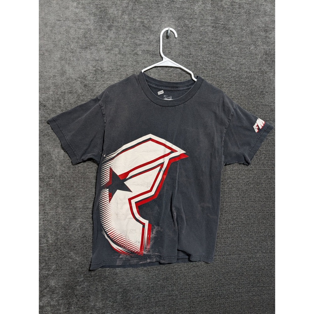 Famous Stars and Straps Mens Large Black Graphic T-Shirt FMS Logo Streetwear